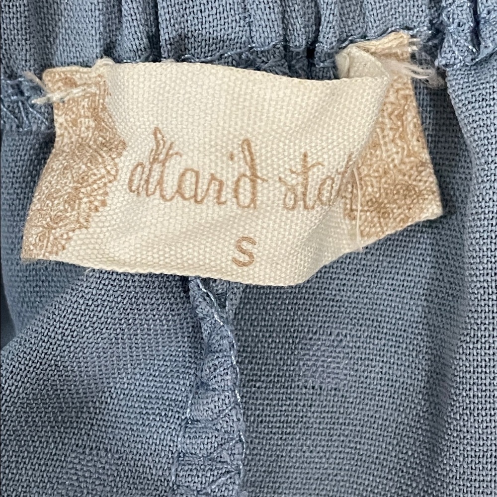 Altar'd State Blue Mini Dress with Puff Sleeves - Picture 5 of 6